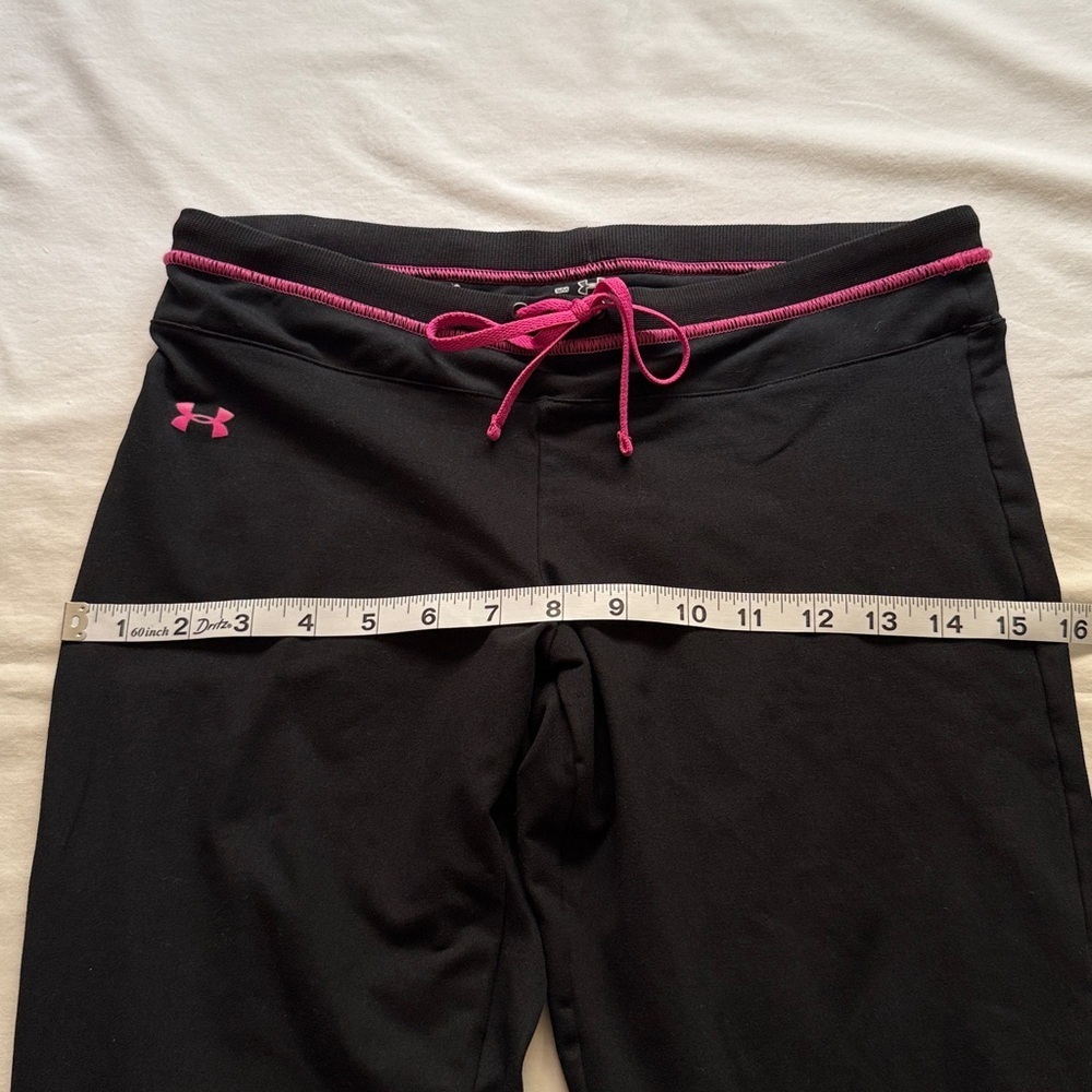 Under Armour Black Leggings with Pink Accents - Picture 5 of 8